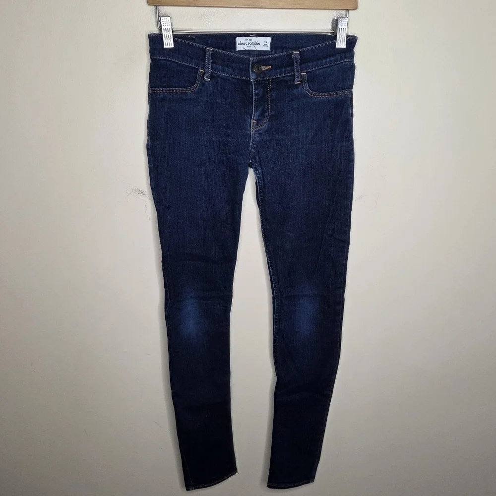 Abercrombie Kids Dark Wash Low Rise Skinny Jeans Girls Size 16 Casual Classic